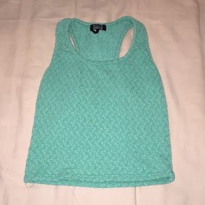 Green crop top